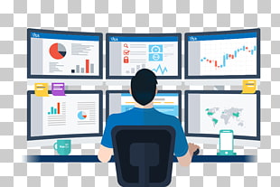 Network operations center Network monitoring Management Information security operations center Business, analyst, man sitting in front of computer monitors PNG clipart