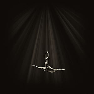 ballet dancer in black background thumbnail