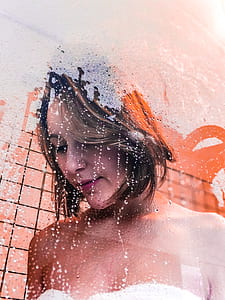 woman wearing white strapless top thumbnail