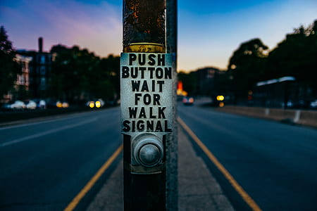 macro photo of gray steel push button thumbnail