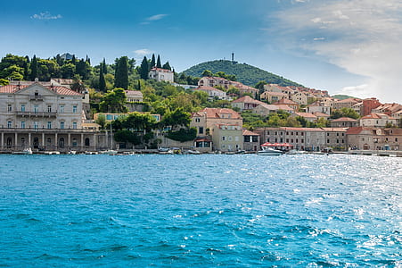 houses beside body of water during daytime thumbnail
