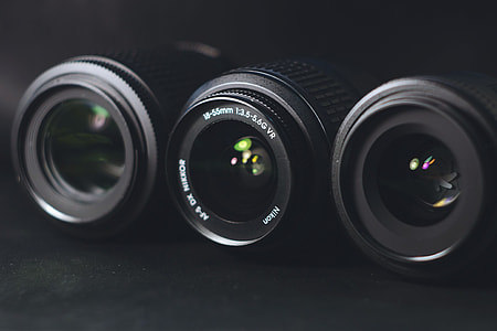 Closeup shot of camera lenses thumbnail