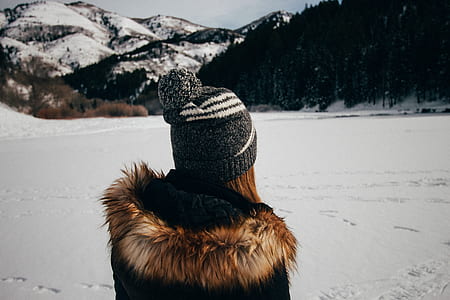 woman wearing parka jacket thumbnail