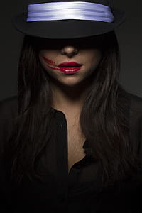 Woman Wearing Black Top thumbnail