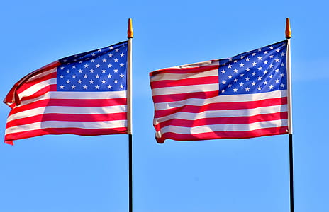two USA flags thumbnail