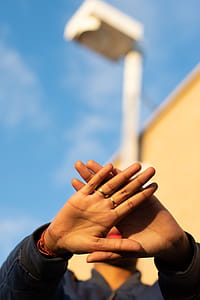 Person Doing Triangle Sign thumbnail