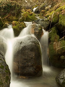 time-lapse photography of waterfalls thumbnail