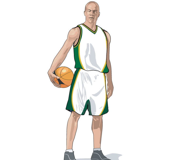 Basketball Player Clip Art Vector Eps Ai File Free Graphics