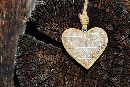 photo of heart shaped brown wood decor thumbnail