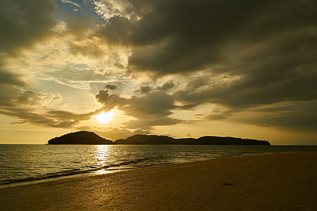 sunset over the horizon thumbnail