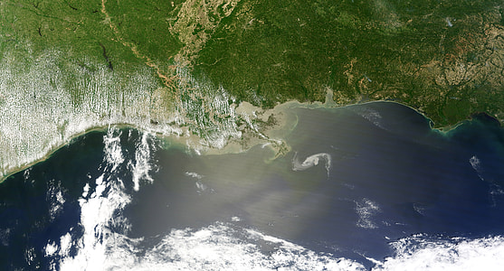 Deepwater Horizon Oil Slick spill in 2010 off of Louisiana thumbnail