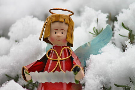 red and brown paper angel decor thumbnail