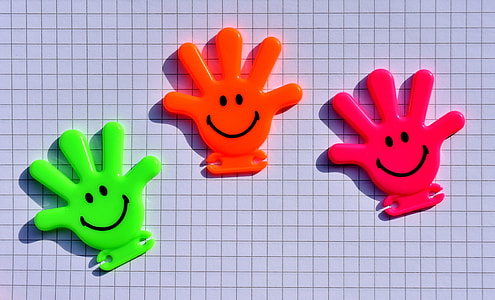 three emoji hand toys thumbnail