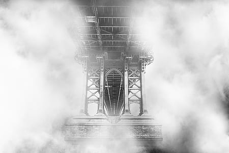 gray metal suspension bridge wallpaper thumbnail