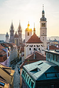 photo of buildings during golden hour thumbnail