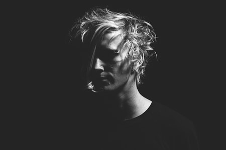 grayscale photography of man's portrait thumbnail
