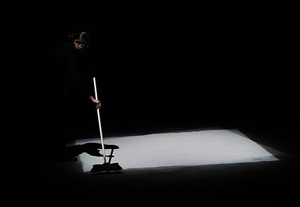 woman mopping lighted floor thumbnail