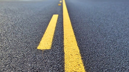 yellow line on gray road thumbnail