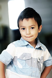 boy wearing white and collared shirt thumbnail