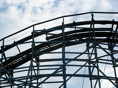 low-angle photo of roller coaster thumbnail