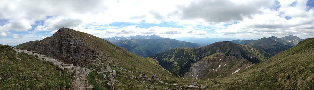 aerial photography of green mountain thumbnail