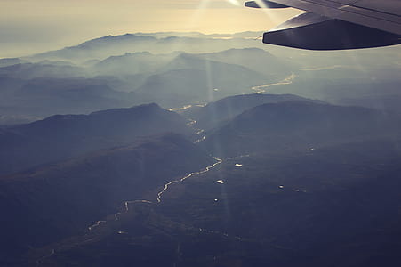 area photography of mountain range thumbnail