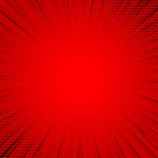 retro red comic background halftone with rays eps file