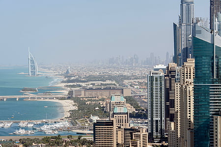 aerial photography of Burj Al Arab, Dubai thumbnail