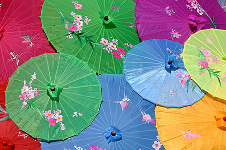 assorted-color paper umbrella thumbnail