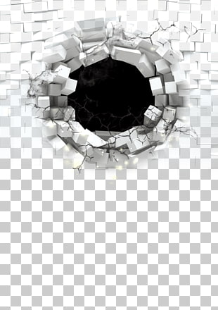 Wall Brick, Bullet holes, white brick wall with hole PNG clipart