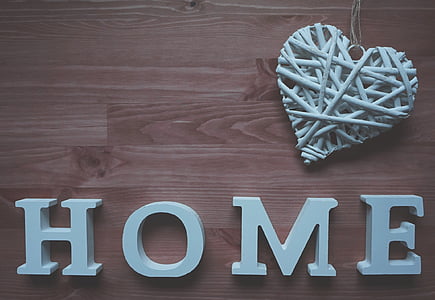 white Home freestanding word decor thumbnail