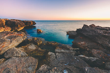 sea, dawn, landscape, nature thumbnail