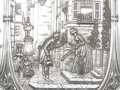 man and woman embossed decor thumbnail