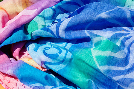 blue, teal, and pink comforter thumbnail