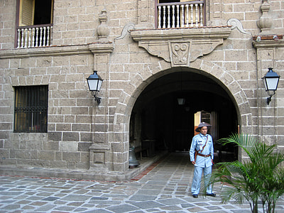 Casa Manila with guard in front in the Philippines thumbnail
