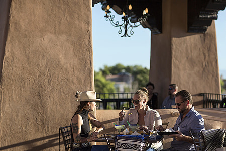 People Dining at the Bell Tower restaurant in Santa Fe, New Mexico thumbnail