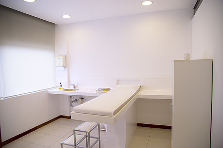 white wooden table and cabinet thumbnail