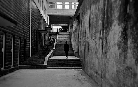 person walking on stairs thumbnail