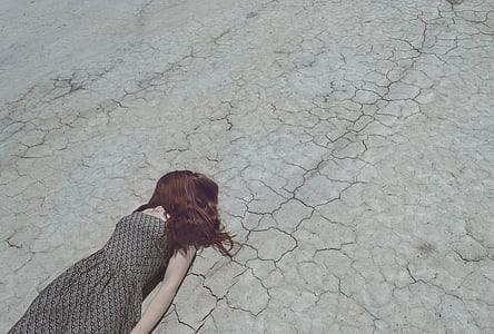 woman lying down on floor thumbnail