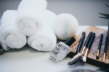 Spa Nail Polish And Brushes Photo thumbnail