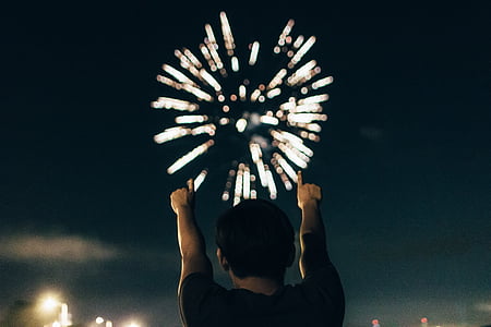 person pointing fireworks thumbnail