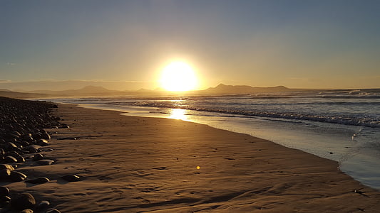 beach during sunset thumbnail