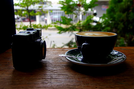 Cappuccino Near on Black Camera thumbnail