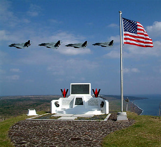 The memorial on top of Suribachi, Iwo Jima thumbnail