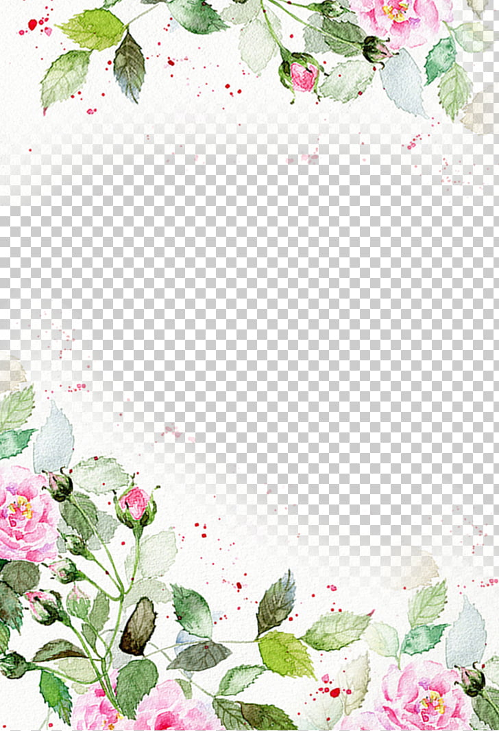 poster gratis pink floral background pink rose painting png