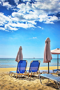 two beach parasols thumbnail