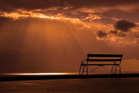 black wooden bench thumbnail