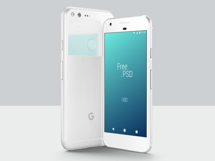Free Google Pixel PSD Mockup psd file