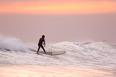sea, landscape, sunset, man thumbnail