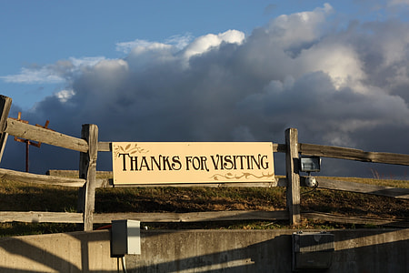 Thanks for Visiting signage thumbnail